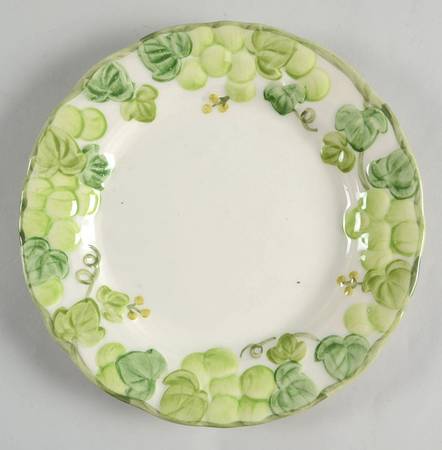 Grape Arbor Green Salad Plate