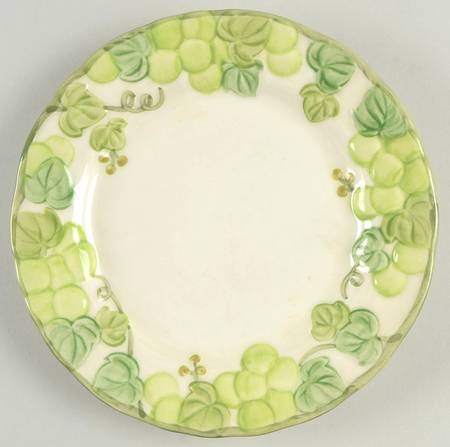 Grape Arbor Green Salad Plate