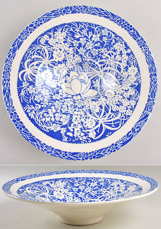 Hawaiian Flowers Blue Dayrae Bowl