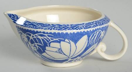 Hawaiian Flowers Blue Creamer