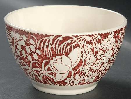 Hawaiian Flowers Maroon 5" Mixing Bowl