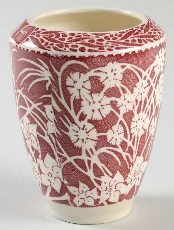 Hawaiian Flowers Maroon Jam/Jelly No Lid
