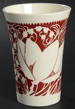 Hawaiian Flowers Maroon 13 Oz Tumbler