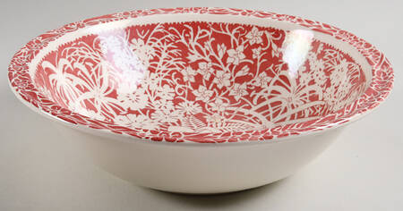 Hawaiian Flowers Pink 11" Large Salad Serving Bowl by Metlox - Poppytrail - Vernon