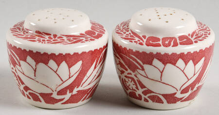 Hawaiian Flowers Pink Salt & Pepper Set