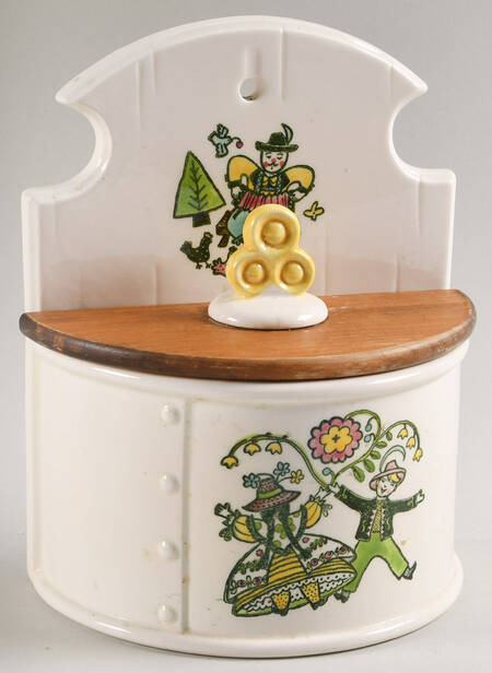 Happy Time Salt Box & Lid