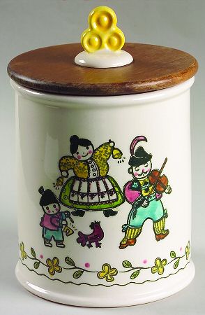 Happy Time Large Canister & Wood Lid