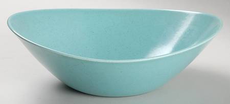 Heavenly Days Blue White 9" Oval Vegetable Bowl