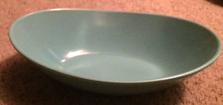 Heavenly Days Blue White 10" Oval Vegetable Bowl