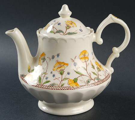 Hibiscus Teapot & Lid