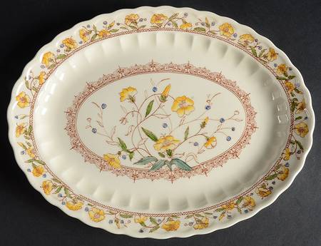 Hibiscus 12" Oval Serving Platter