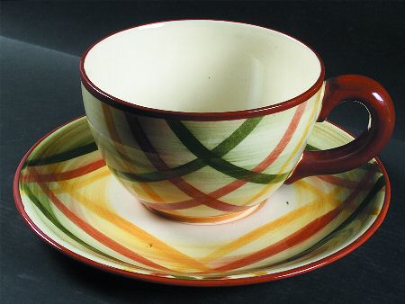 Homespun Colossal Cup & Saucer Set