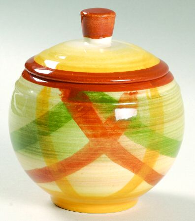 Homespun Sugar Bowl & Lid