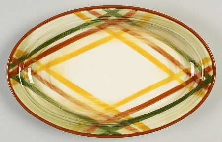 Homespun 10" Oval Serving Platter