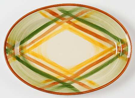 Homespun 12" Oval Serving Platter