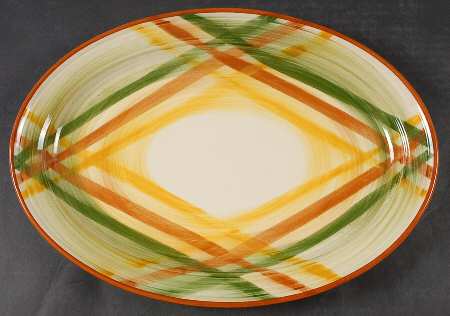 Homespun 13" Oval Serving Platter