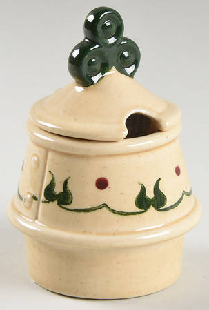Homestead Provincial Condiment Set Jam/Mustard with Lid