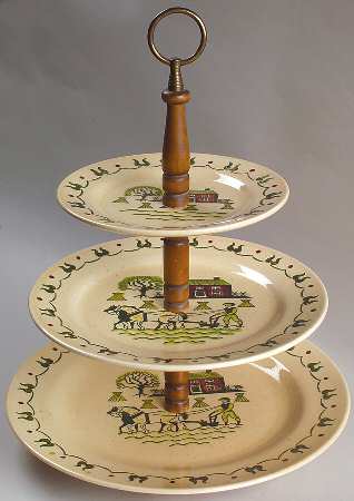 Homestead Provincial 3-Tiered Serving Tray (CH, DP, SP)