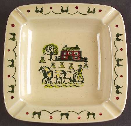 Homestead Provincial 6" Square Ashtray