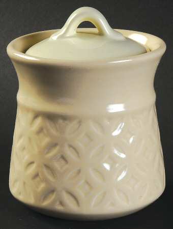 Impressions White Sugar Bowl & Lid