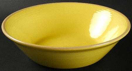 Impressions Yellow 9" Round Vegetable Bowl