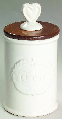 Jamestown Tea Canister & Wood Lid