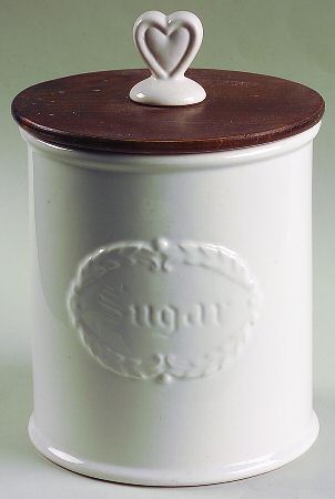Jamestown Sugar Canister & Wood Lid