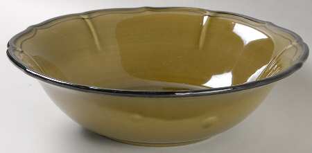 La Mancha Green 9" Round Vegetable Bowl