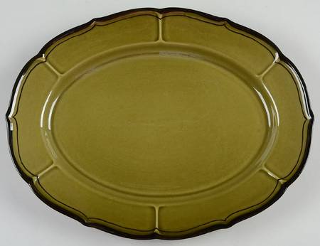 La Mancha Green 14" Oval Serving Platter