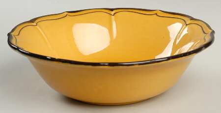 La Mancha Gold 9" Round Vegetable Bowl
