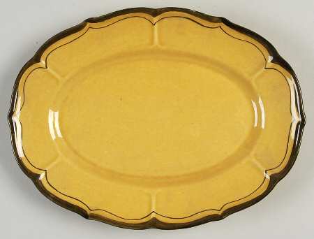 La Mancha Gold 10" Oval Serving Platter