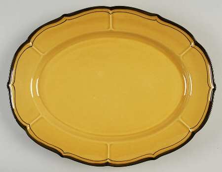 La Mancha Gold 14" Oval Serving Platter