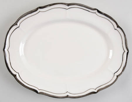 La Mancha White 11" Oval Serving Platter