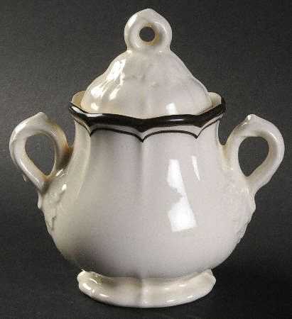 La Mancha White Sugar Bowl & Lid