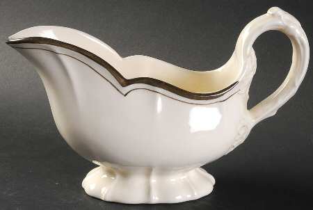 La Mancha White Gravy Boat