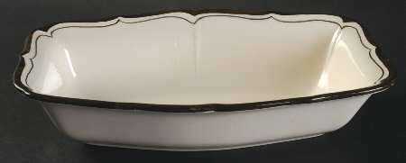 La Mancha White 10" Rectangular Vegetable Bowl