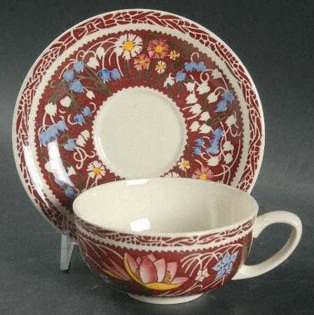 Lei Lani (San Marino Shape) Flat Cup & Saucer Set