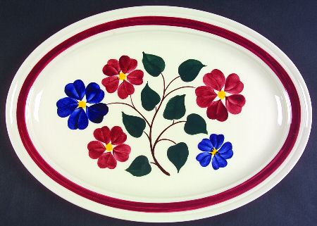 Linda 14" Oval Serving Platter
