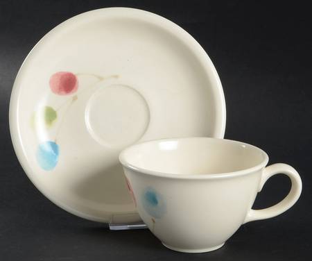 Lollipop Tree Flat Cup & Saucer Set
