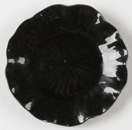 Lotus Black (Glossy) Salad Plate