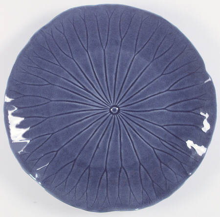 Lotus Medium Blue 17" Chop Plate (Round Platter)