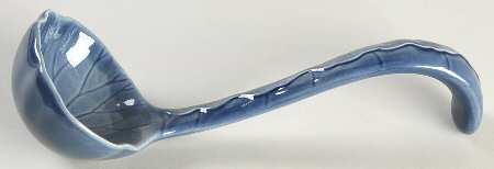 Lotus Medium Blue Tureen Ladle