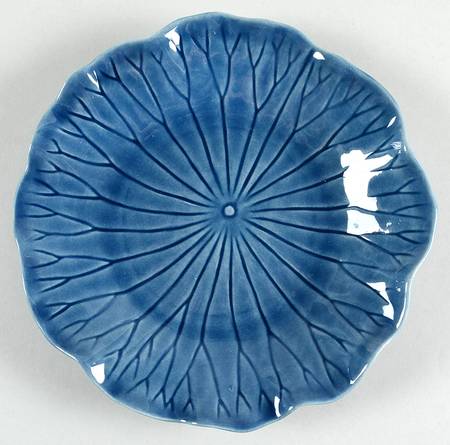Lotus Medium Blue Salad Plate