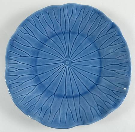 Lotus Medium Blue 12" Chop Plate (Round Platter)