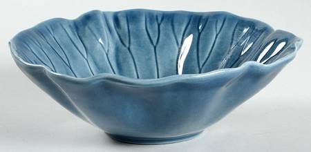 Lotus Medium Blue Coupe Cereal Bowl