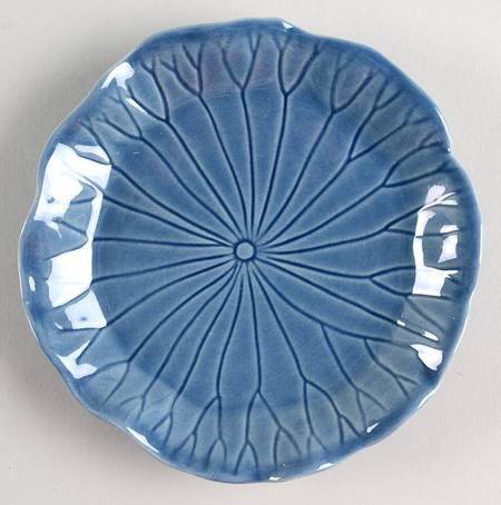 Lotus Medium Blue Bread & Butter Plate