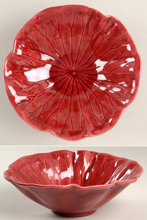 Lotus Cranberry Coupe Soup Bowl