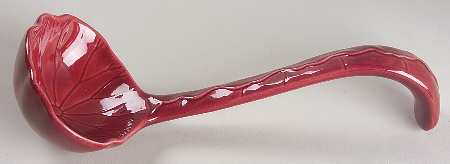 Lotus Cranberry Tureen Ladle