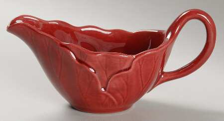 Lotus Cranberry Gravy Boat