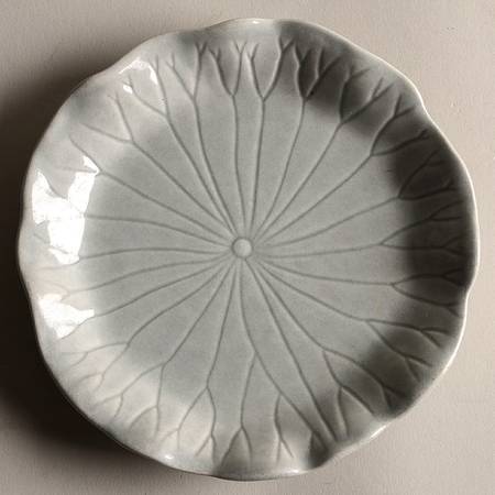 Lotus Gray Bread & Butter Plate